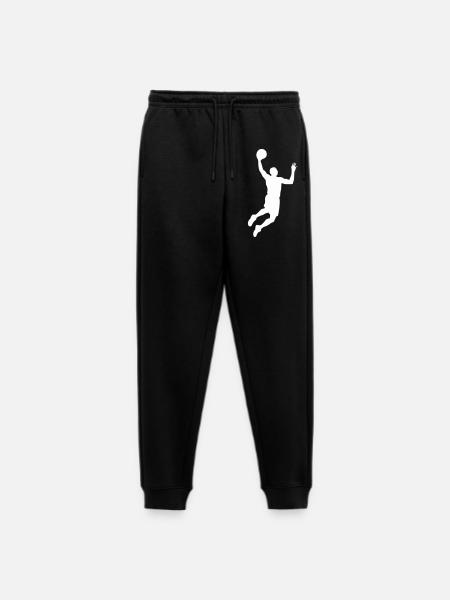basketball_silhouette - Men's Premium Organic Joggers - black