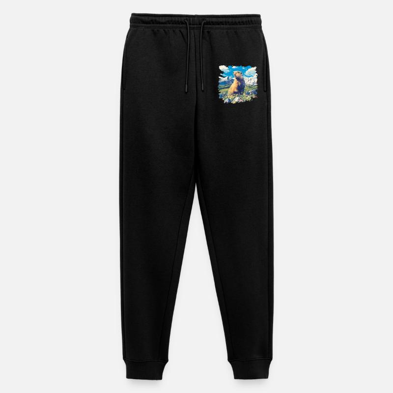 Murmeltiere Murmeltier - Männer Premium Bio Jogginghose - Schwarz