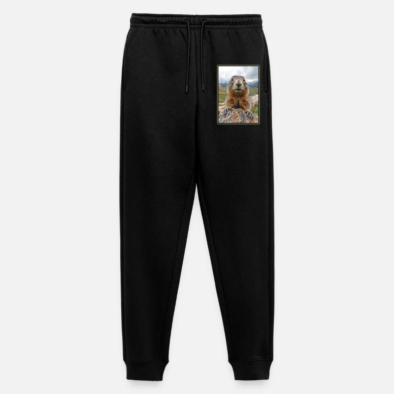 Murmeltiere Murmeltier - Männer Premium Bio Jogginghose - Schwarz