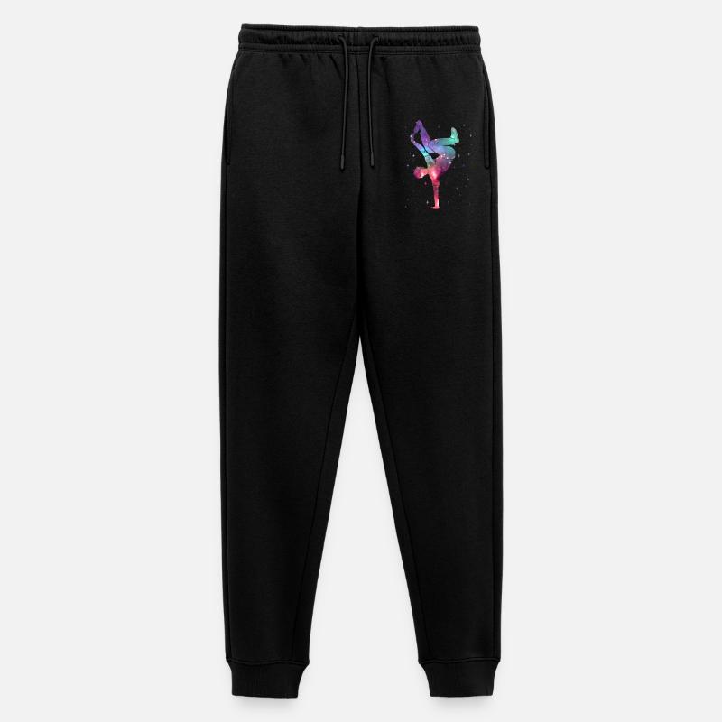 Breakdancing Breakdancer Weltraum Breakdance - Männer Premium Bio Jogginghose - Schwarz