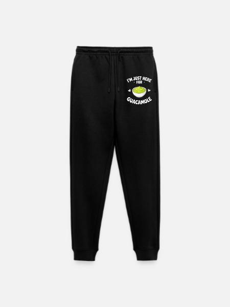 Guacamole Avocado Guac Dip Gift - Men's Premium Organic Joggers - black