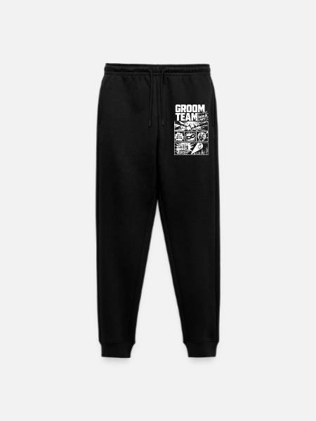Groom Team Bachelor Party Comic - Männer Premium Bio Jogginghose - Schwarz