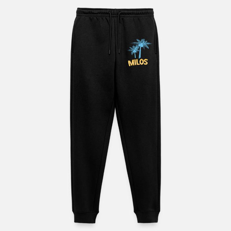 Milos Milos - Männer Premium Bio Jogginghose - Schwarz