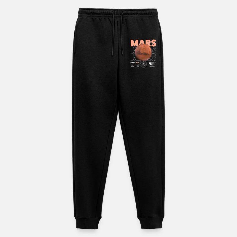 Mars details - Männer Premium Bio Jogginghose - Schwarz