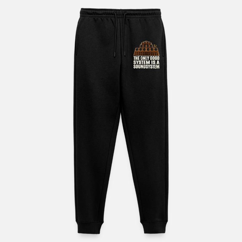Soundsystem Reggae - Männer Premium Bio Jogginghose - Schwarz