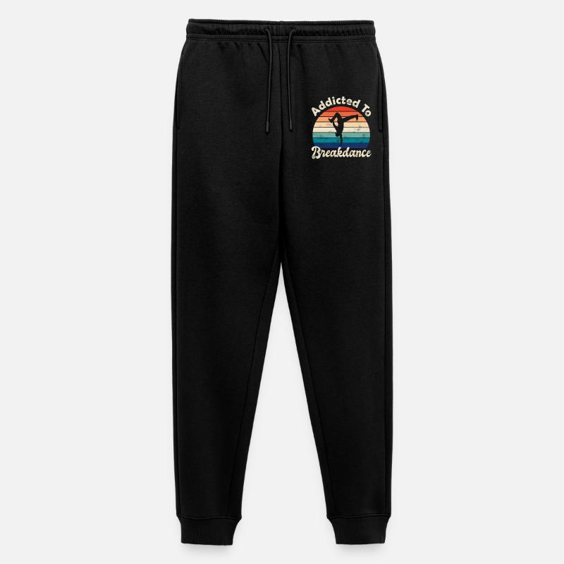 Breakdance - Pantaloni da jogging ecologici premium da uomo - nero