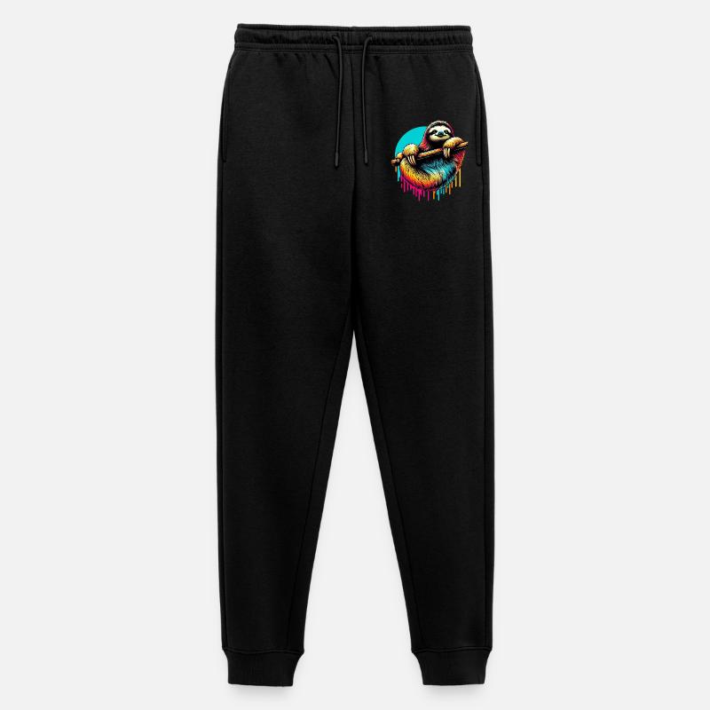 Faultier - Männer Premium Bio Jogginghose - Schwarz