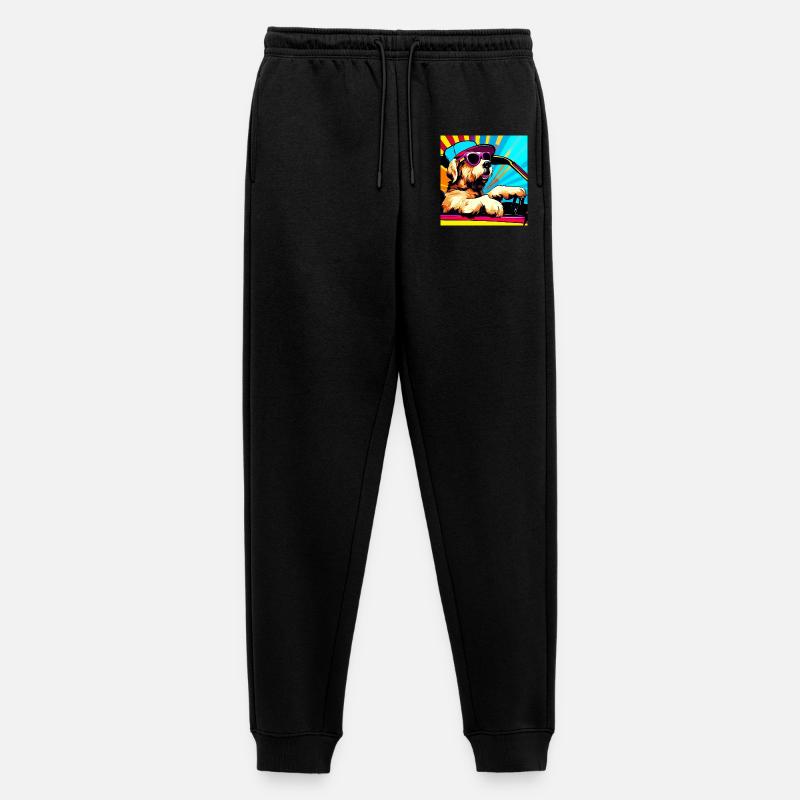 Hund - Männer Premium Bio Jogginghose - Schwarz