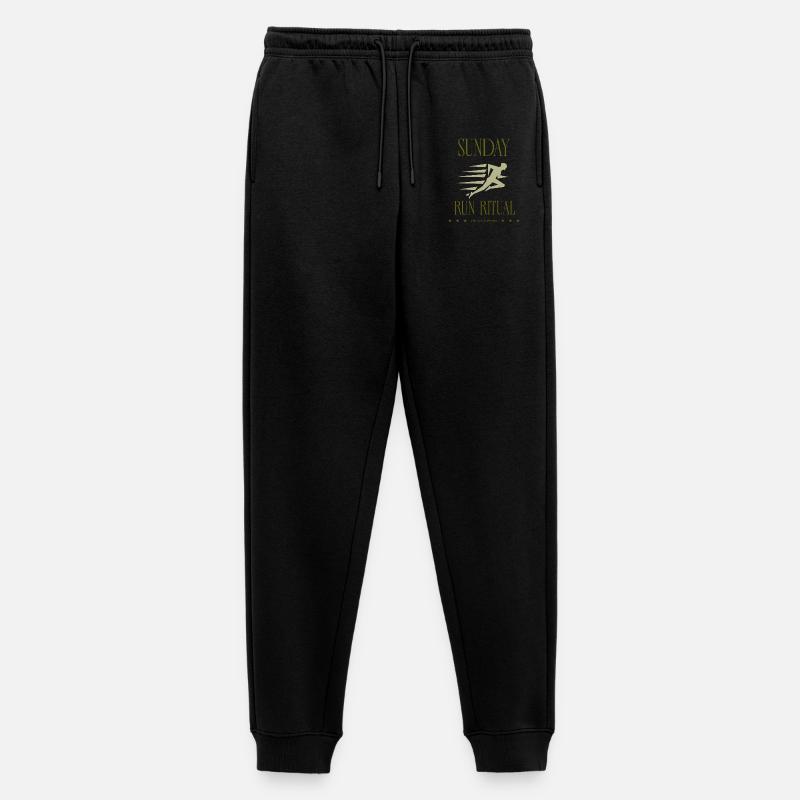 Runner - Sunday Run Ritual - Männer Premium Bio Jogginghose - Schwarz