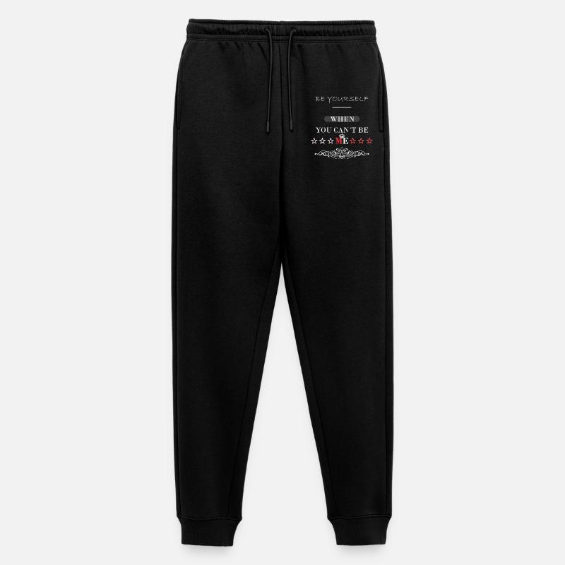 Sprüche sei du Design - Männer Premium Bio Jogginghose - Schwarz