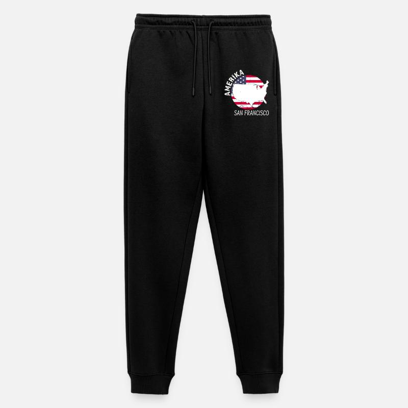 San Francisco - Männer Premium Bio Jogginghose - Schwarz
