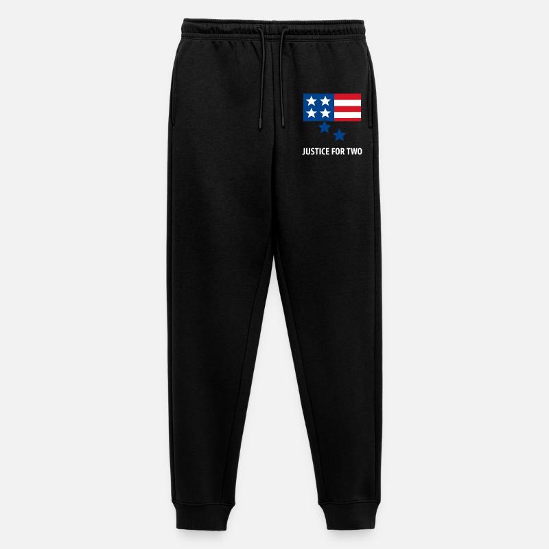 Justice For Two - Männer Premium Bio Jogginghose - Schwarz