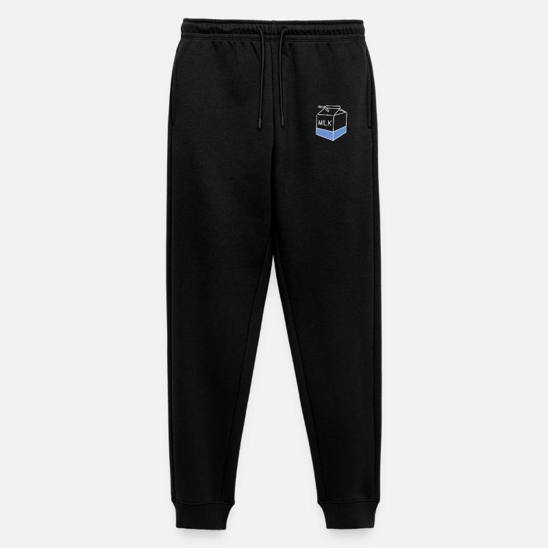 Milch - Männer Premium Bio Jogginghose - Schwarz
