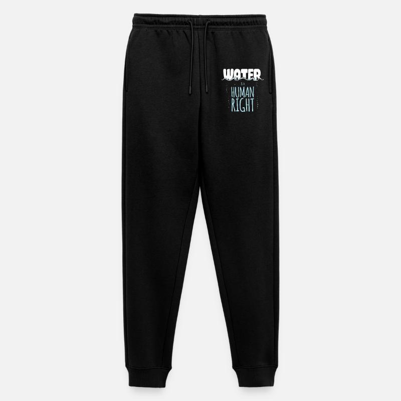 Water is a Human Right - Männer Premium Bio Jogginghose - Schwarz