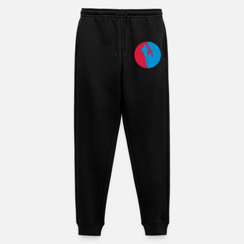Kickboxen / Kickboxing / Kickboxer / Kick Boxing - Männer Premium Bio Jogginghose - Schwarz