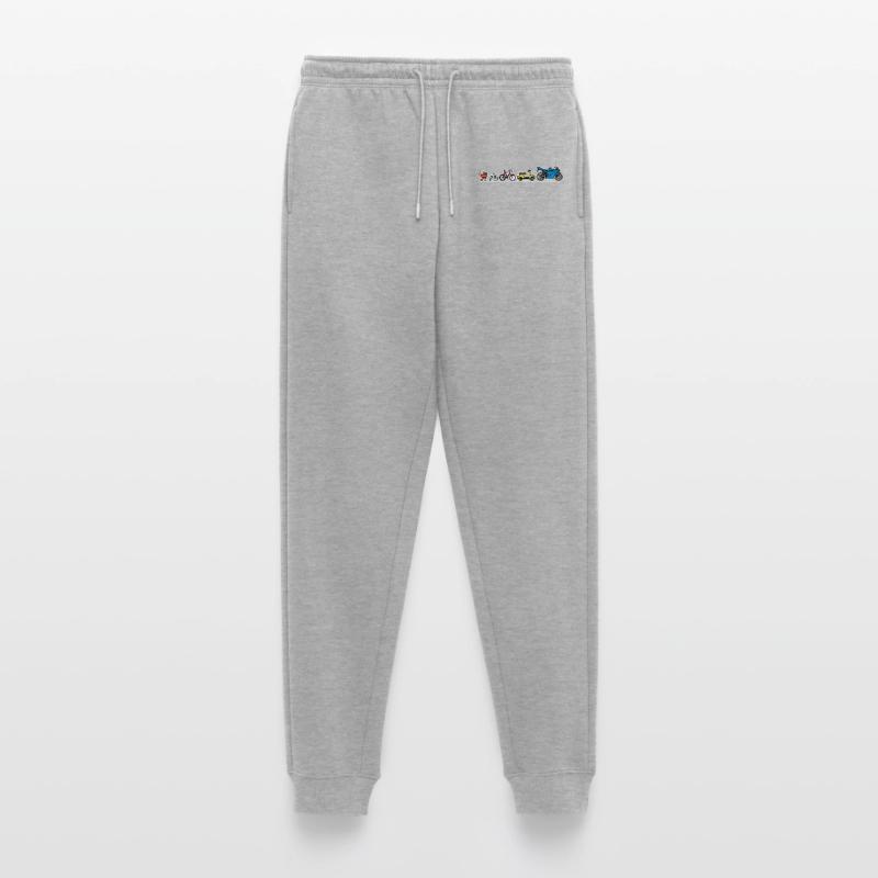 Biker evolution motorcycle development progress Men's Premium Organic Joggers