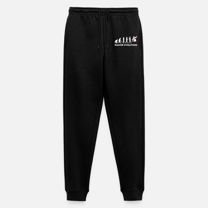Master Evolution Entwicklung Schulabschluss Diplom - Männer Premium Bio Jogginghose - Schwarz