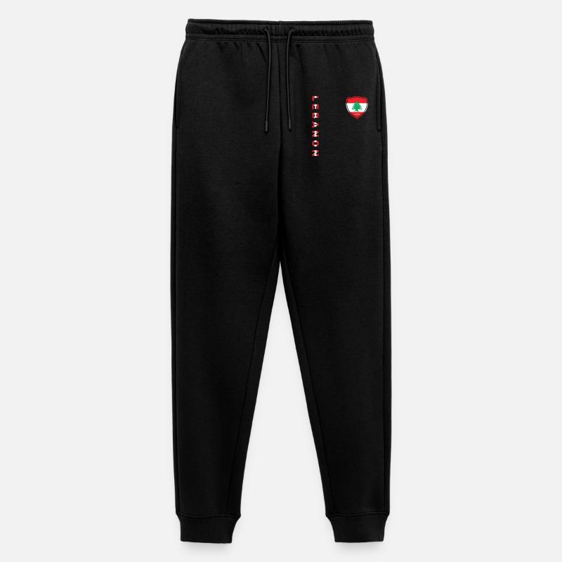 Libanon Beirut Libanese Libanesin Libanesisch LBN - Männer Premium Bio Jogginghose - Schwarz