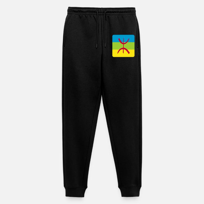 berber flagge aufkleber amazigh ref - Männer Premium Bio Jogginghose - Schwarz