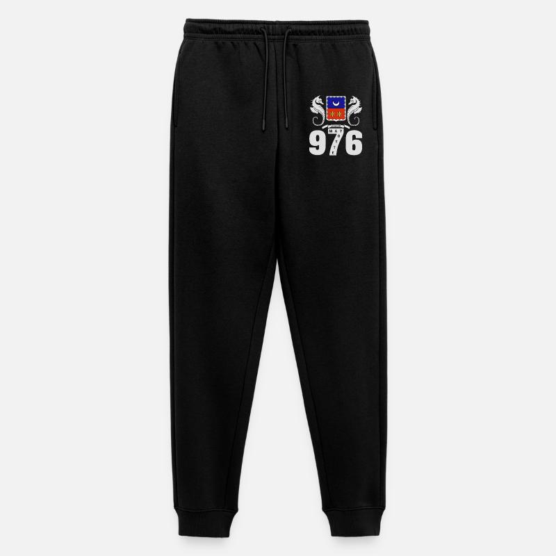 Mayotte - Männer Premium Bio Jogginghose - Schwarz