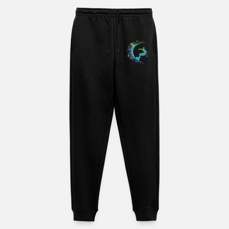 Surf Surfer - Männer Premium Bio Jogginghose - Schwarz