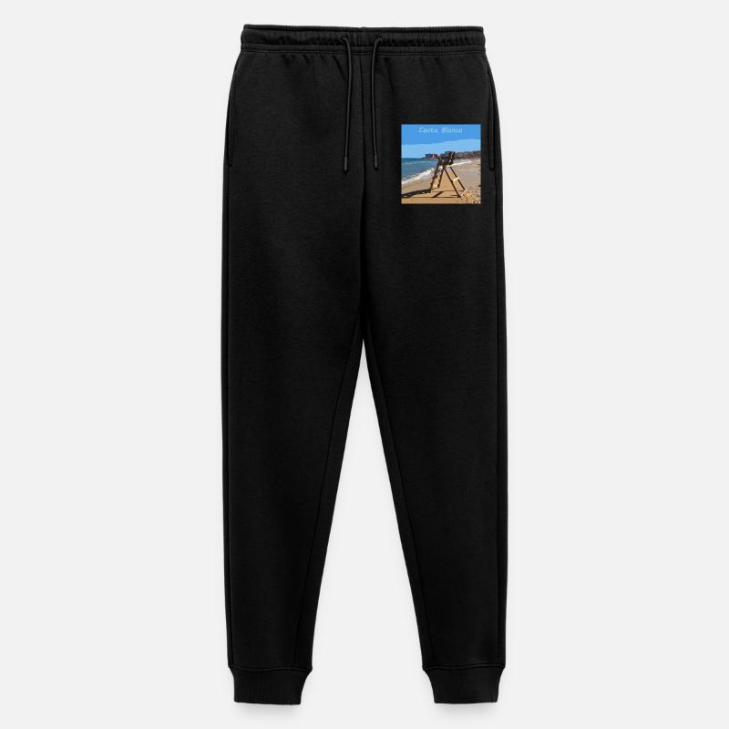 Costa Blanca - Männer Premium Bio Jogginghose - Schwarz