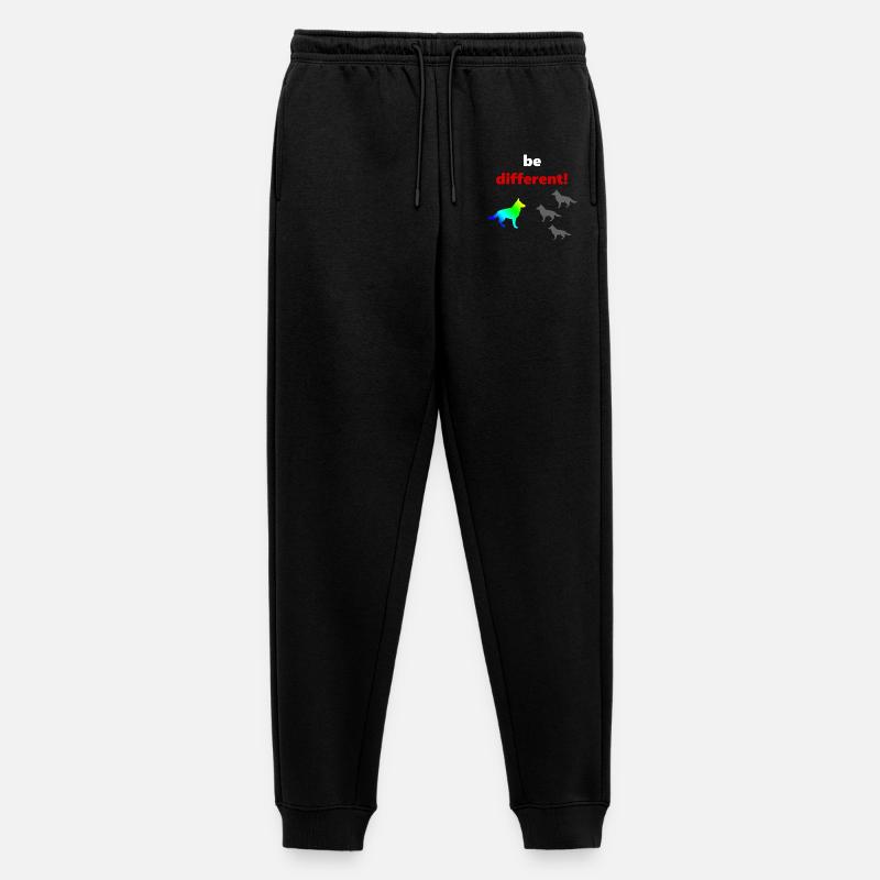 tolle Hundesprüche, Be Different - Männer Premium Bio Jogginghose - Schwarz