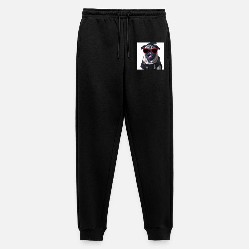 punk mops - Männer Premium Bio Jogginghose - Schwarz