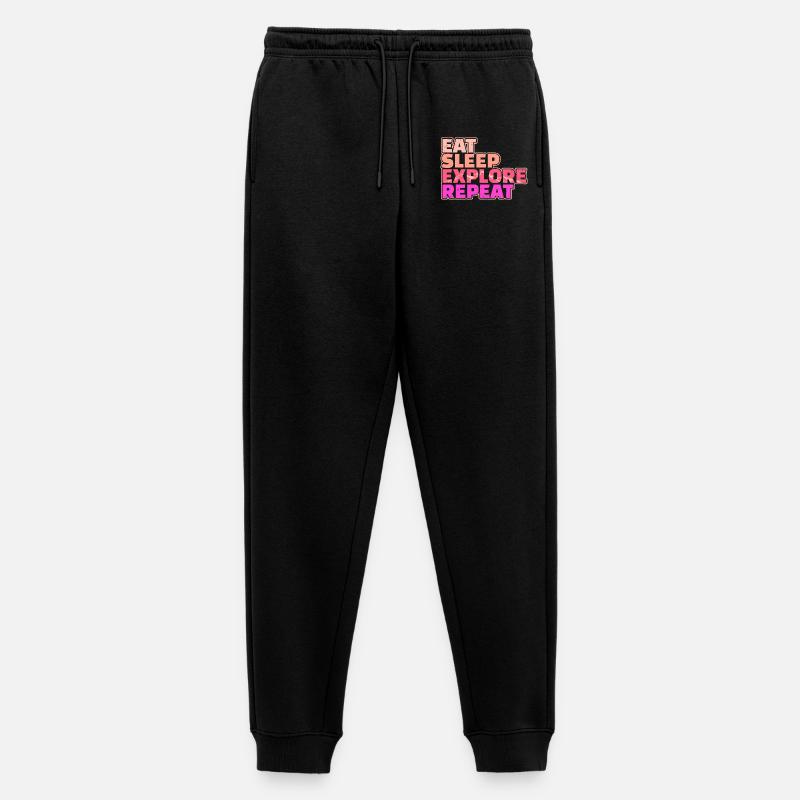 Bergsteigen Wanderer Wanderung Wandern Statement - Männer Premium Bio Jogginghose - Schwarz