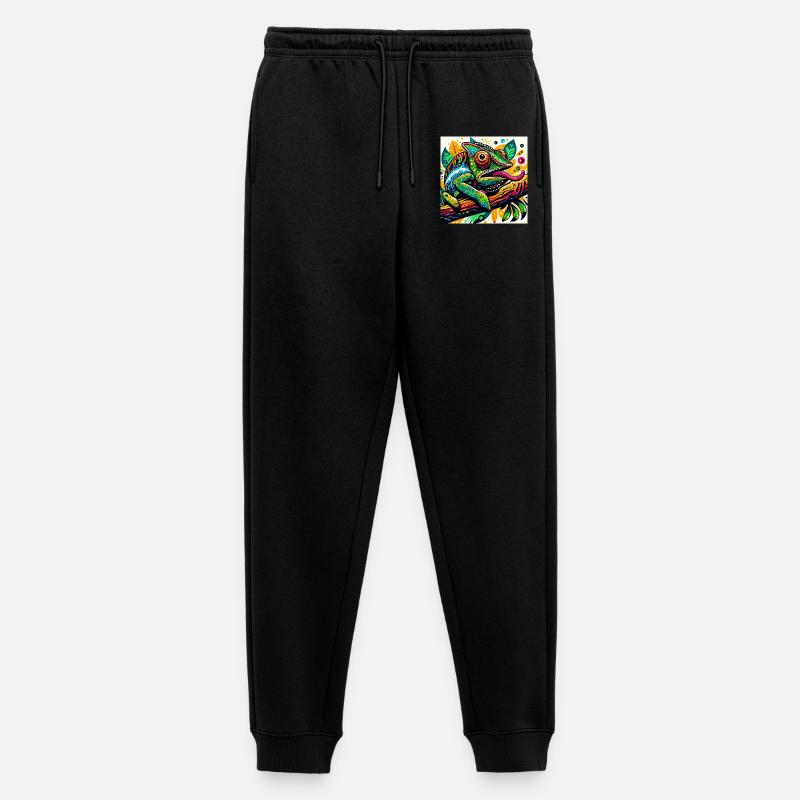 Chamäleon - Männer Premium Bio Jogginghose - Schwarz