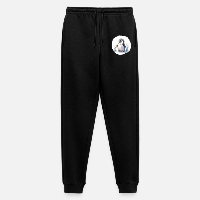 Pinguin Aquarell - Männer Premium Bio Jogginghose - Schwarz