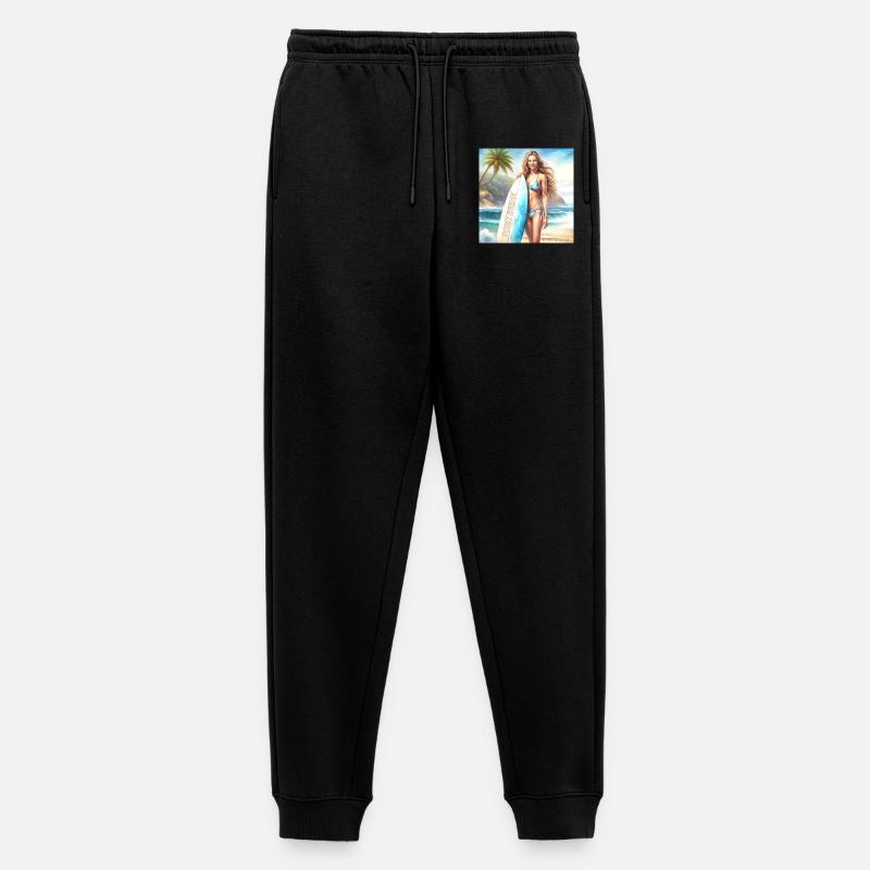 Mädchen Action Surf 2 - Männer Premium Bio Jogginghose - Schwarz