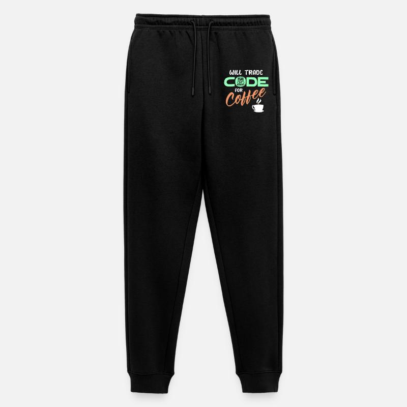 Programmer Developer Code Statement Computer - Men's Premium Organic Joggers - black