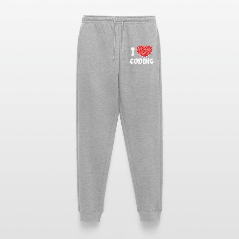 Developer Herz Coden Statement Programmierer Männer Premium Bio Jogginghose