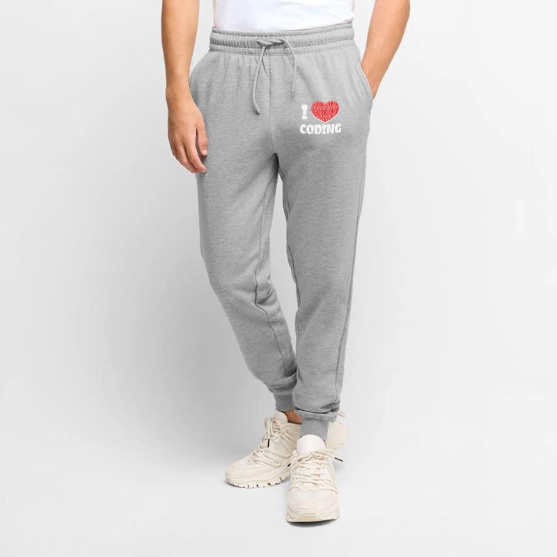 Developer Herz Coden Statement Programmierer Männer Premium Bio Jogginghose