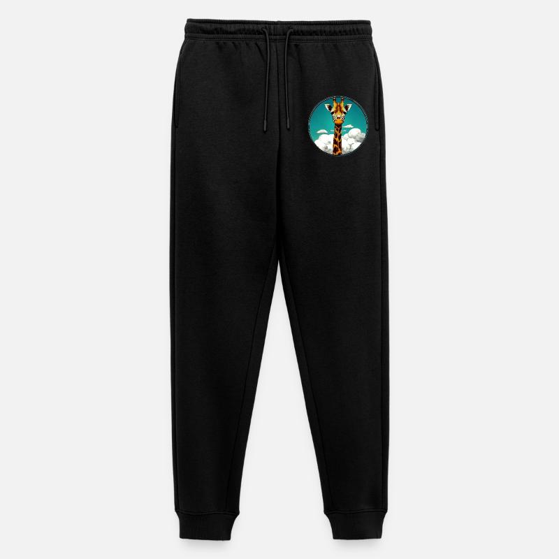 Giraffe - Männer Premium Bio Jogginghose - Schwarz
