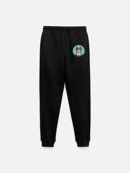 Cesky Strakaty Pes Dog Breed Cartoon Kawaii - Men's Premium Organic Joggers - black