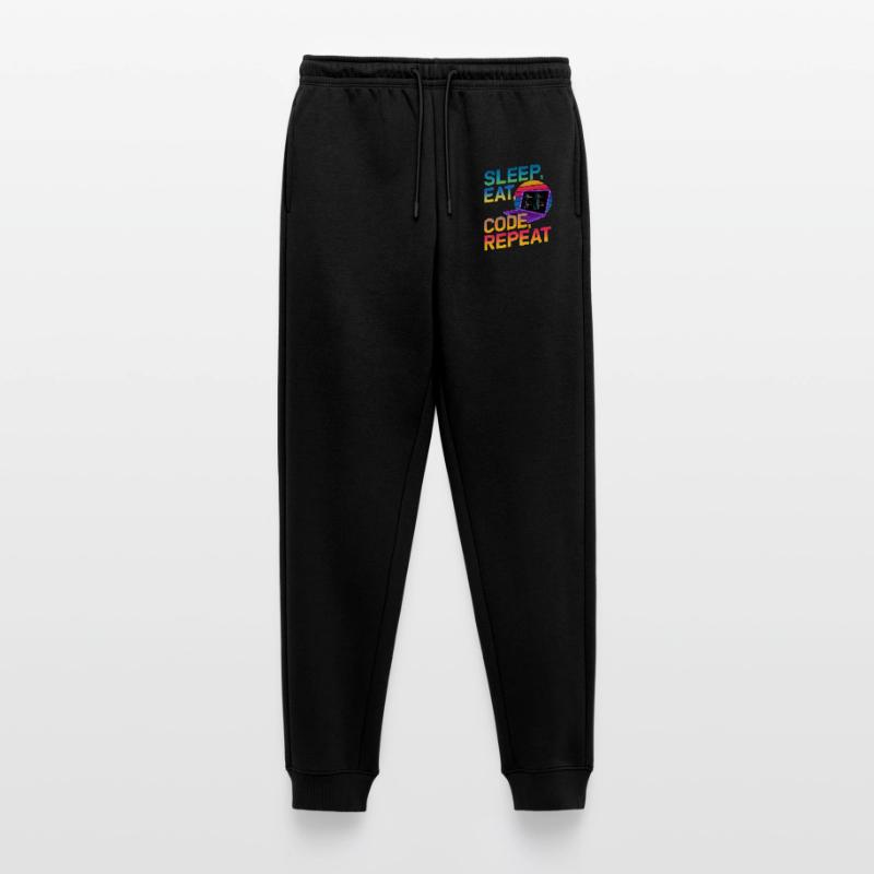 Sleep Eat Code Repeat Gift pour Coder Pantalon de jogging Premium bio Homme