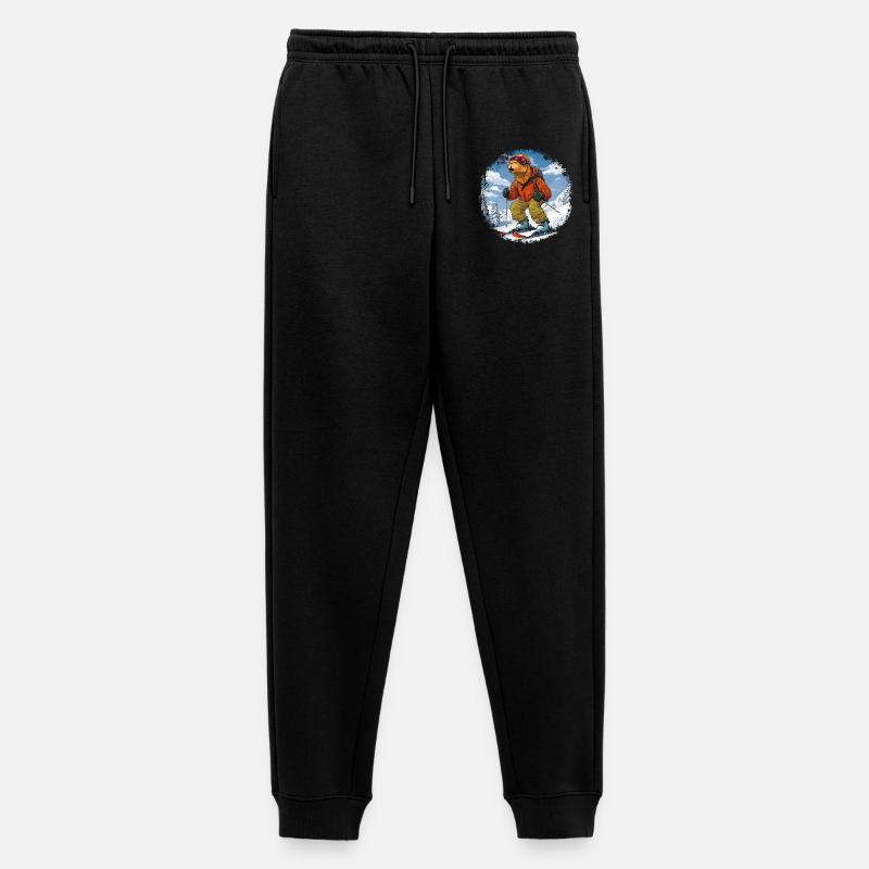 Kamel Skifahrer - Männer Premium Bio Jogginghose - Schwarz