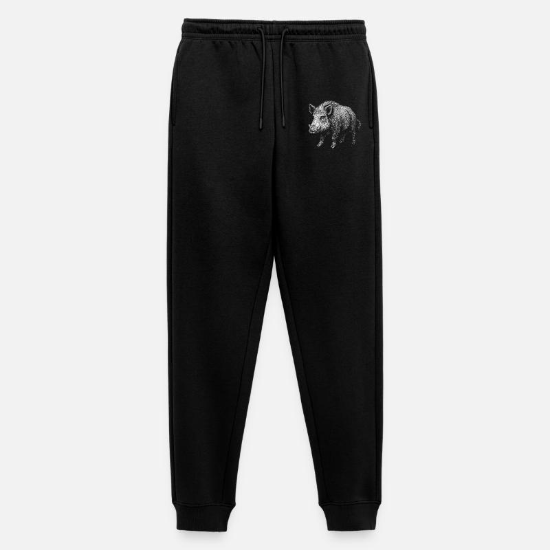 Wild boar - Men's Premium Organic Joggers - black