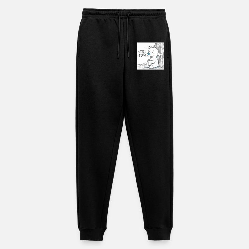 Idéfix Frappe Toc Toc Toc - Männer Premium Bio Jogginghose - Schwarz