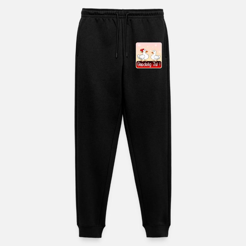 Frohe Weihnachten Weihnachtsgans - Männer Premium Bio Jogginghose - Schwarz