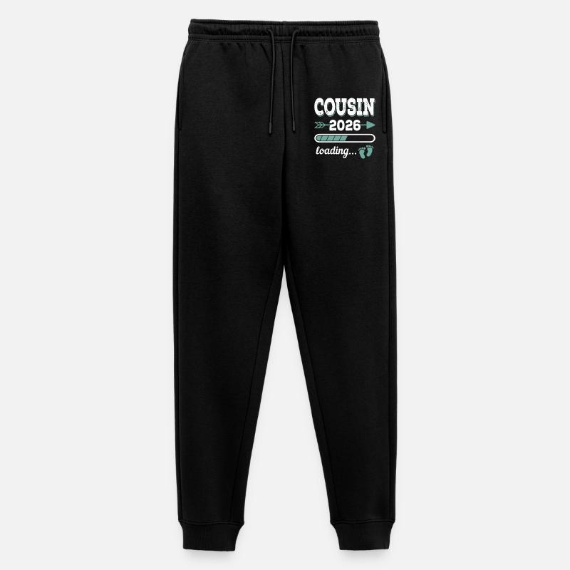 Cousin 2026 Loading Großer Cousin - Männer Premium Bio Jogginghose - Schwarz