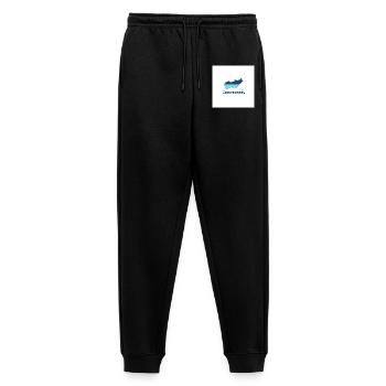 Bodensee Landschaftslogo Seeufer - Männer Premium Bio Jogginghose - Schwarz - Vorne - Thijin (182cm)