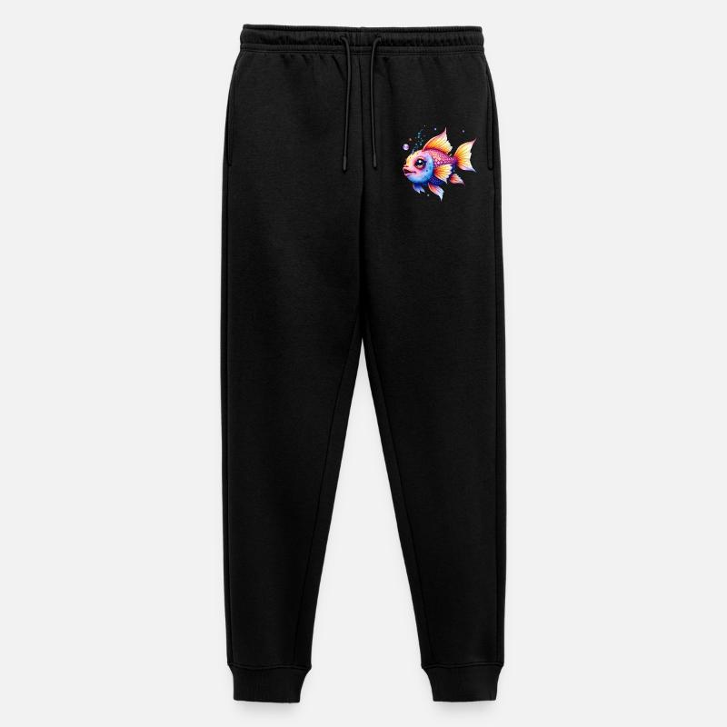 Lebendiger Regenbogenwassermann - Männer Premium Bio Jogginghose - Schwarz