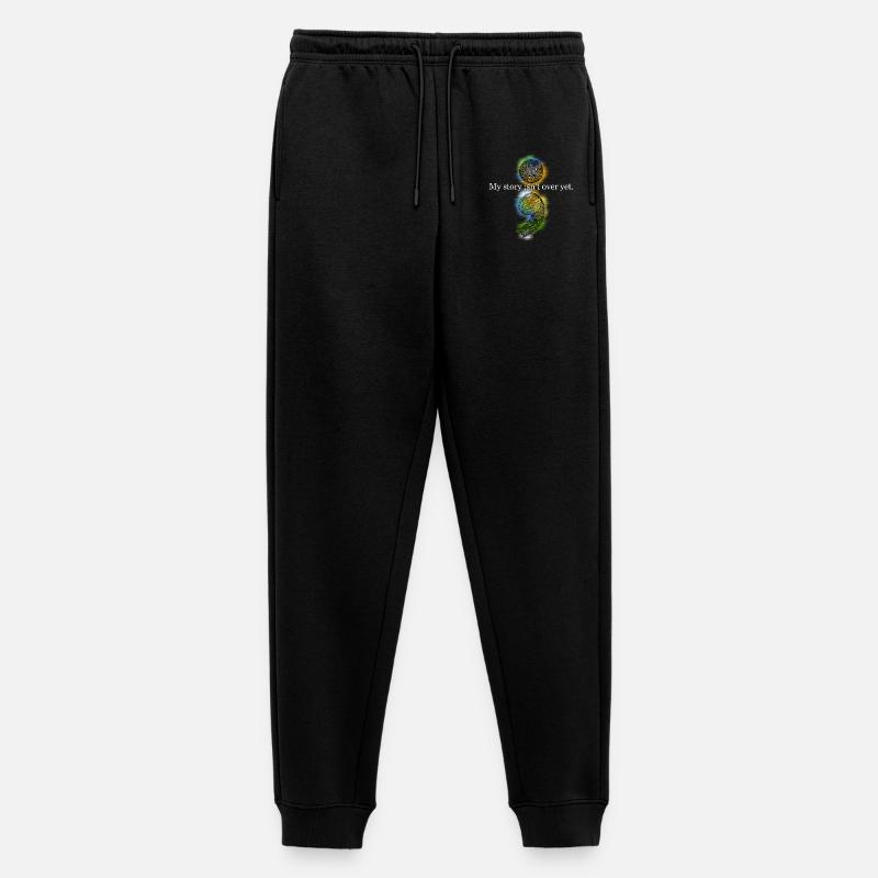 Zentangle-Semikolon - Männer Premium Bio Jogginghose - Schwarz