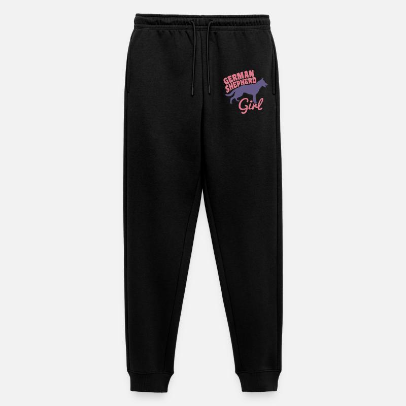 Schäferhund Mädchen - Männer Premium Bio Jogginghose - Schwarz