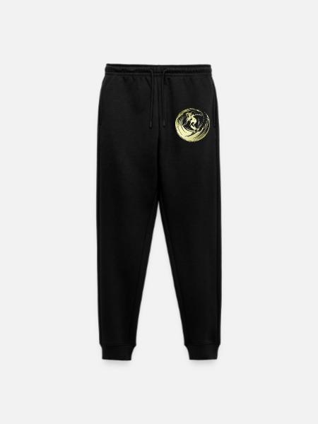 Silhouette de surfeur Surf - Pantalon de jogging Premium bio Homme - noir