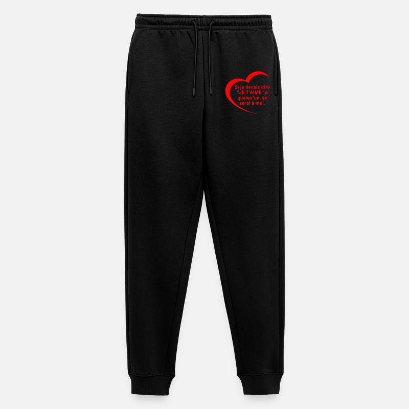 Sag, dass ich dich liebe - Männer Premium Bio Jogginghose - Schwarz