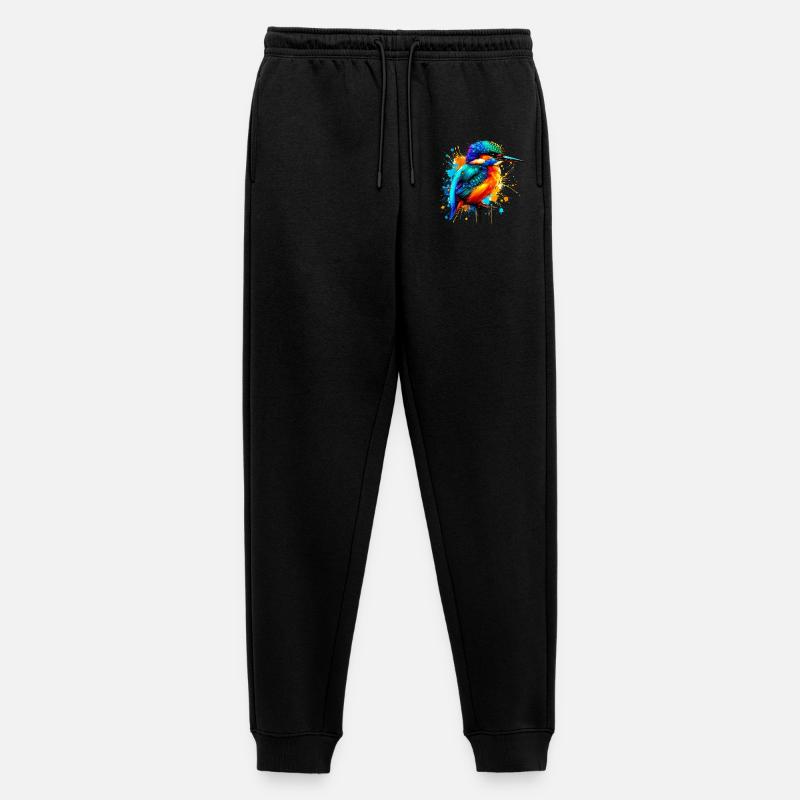 Eisvogel - Männer Premium Bio Jogginghose - Schwarz